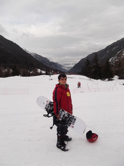 Snowboarding at last
