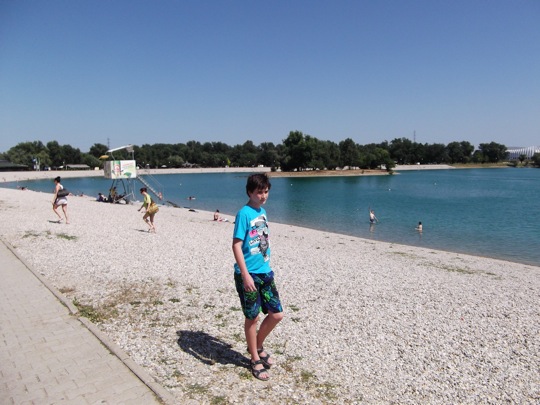 Zagreb's beach - lake Jarun