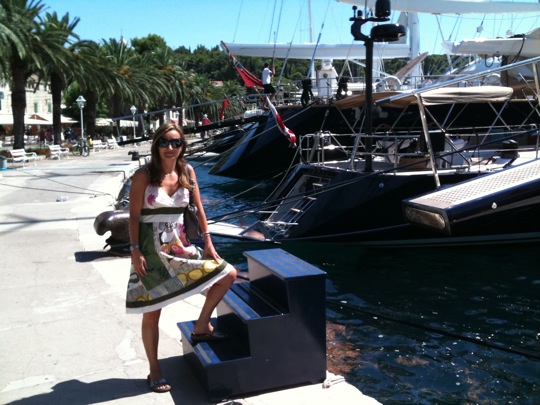 Superyachts in Cavtat, near Dubrovnik