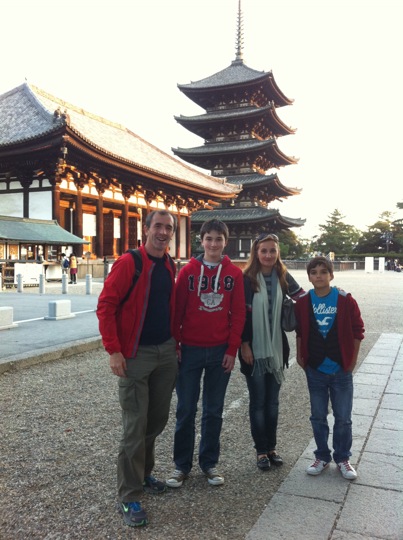 Nara at sunset