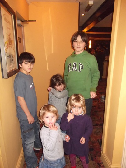 All the cousins in a pub